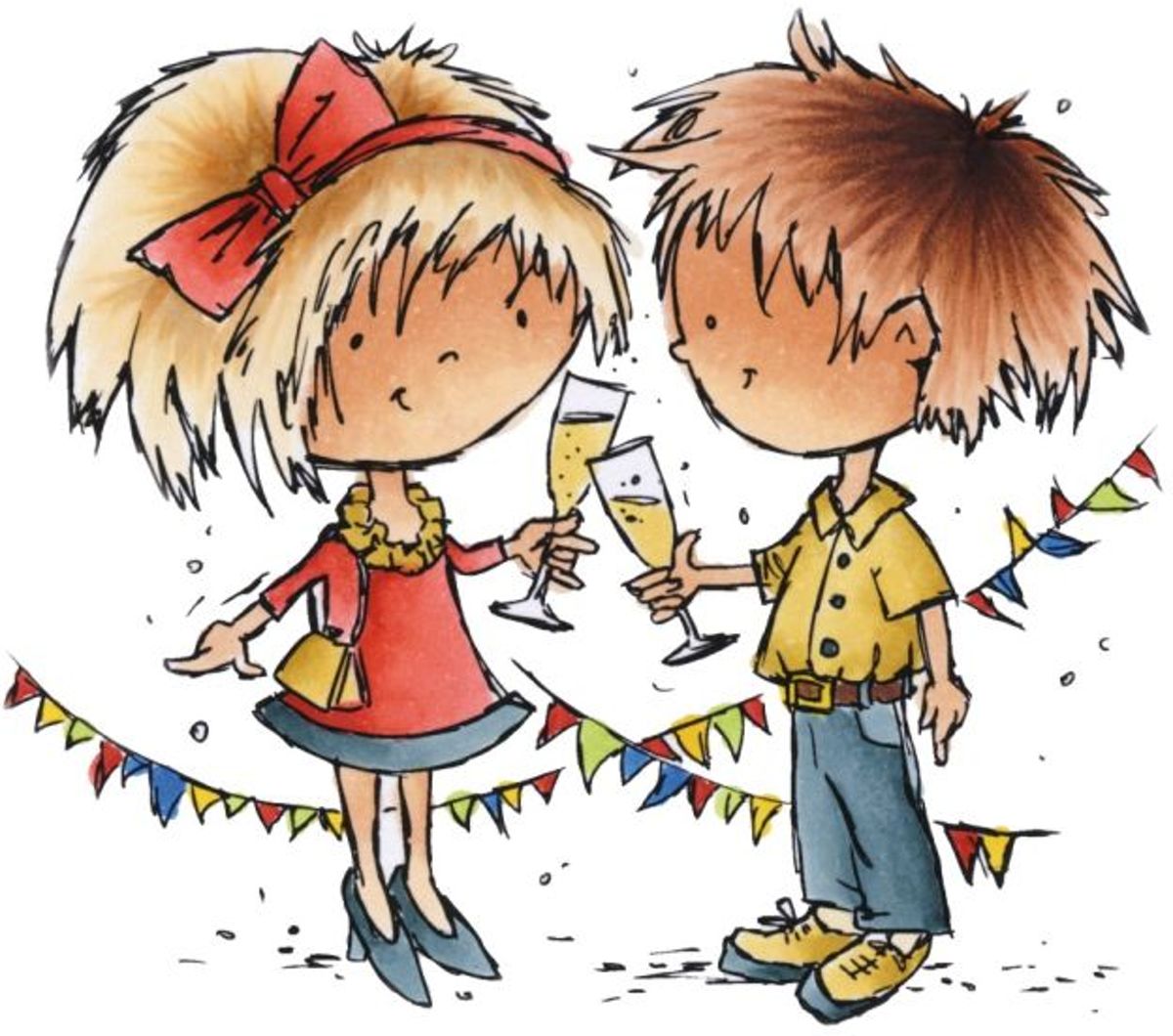 Don & Daisy Clear Stamp Daisy Cheers