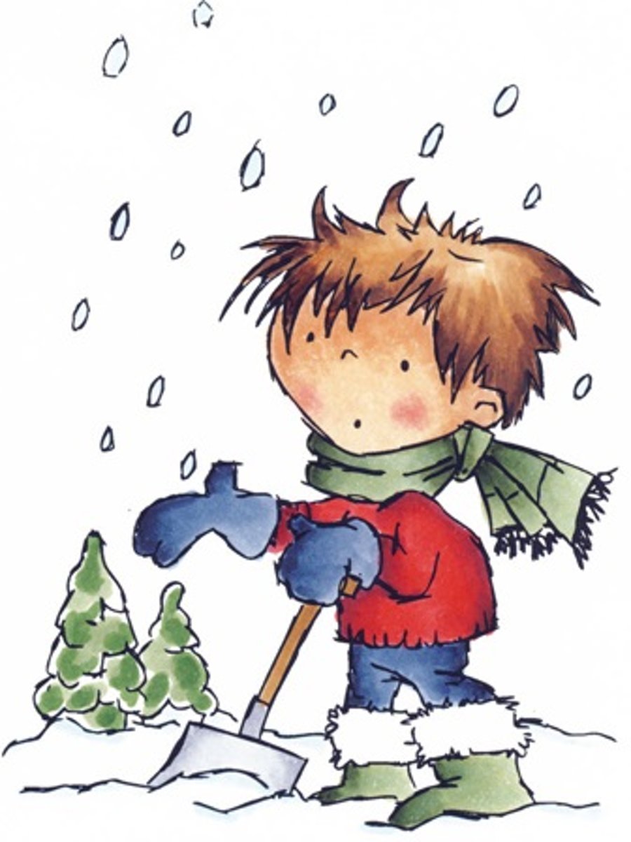 Don & Daisy Clear Stamp Don : to much snow