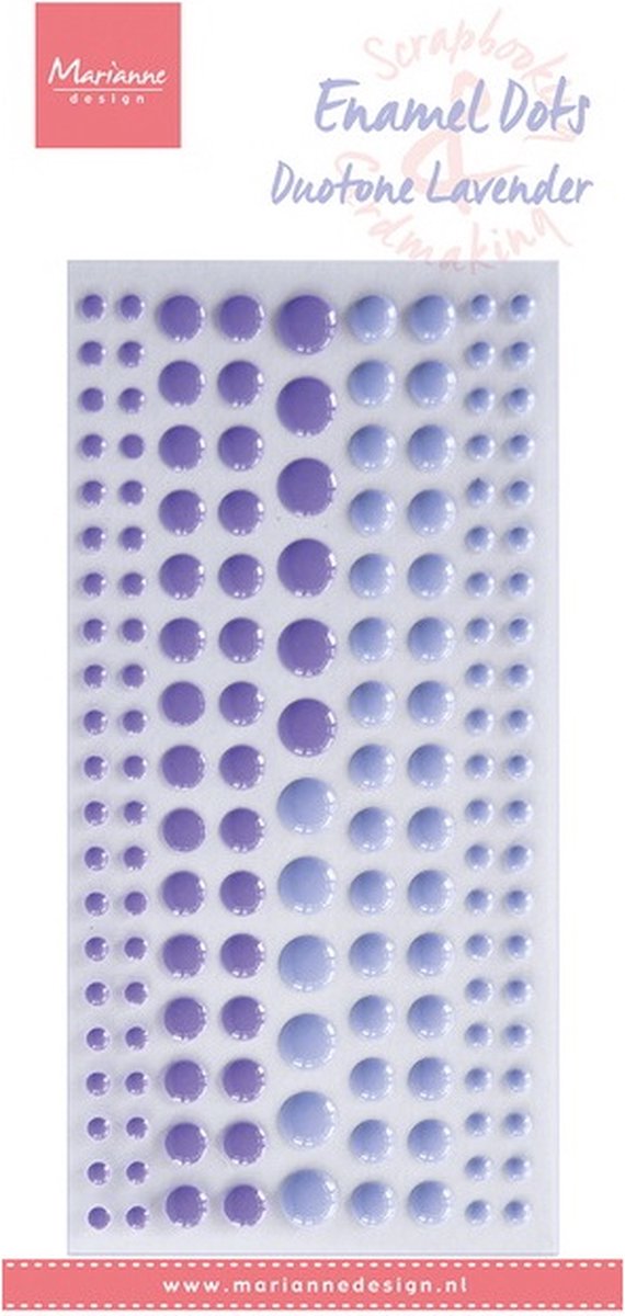 Enamel dots, Duotone Lavender