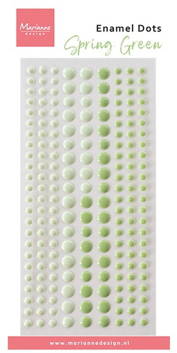 Enamel dots – Duotone Spring Green