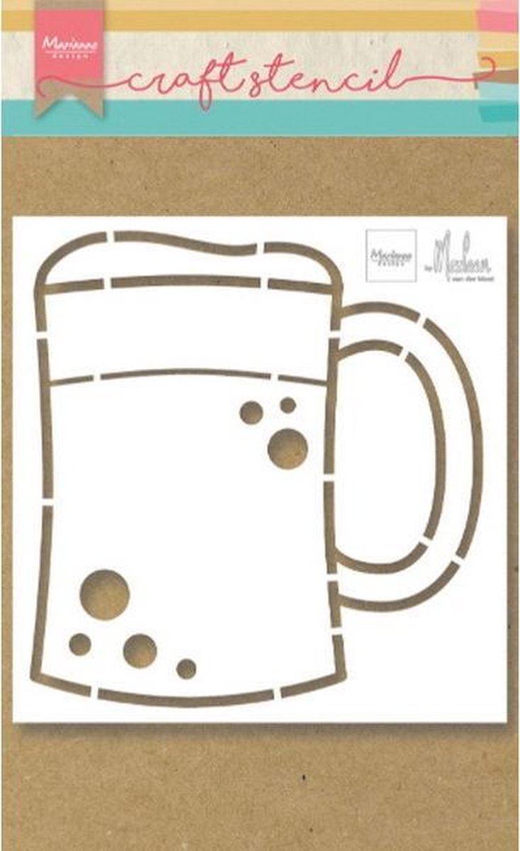   - Craft stencil - Beer mug - PS8063