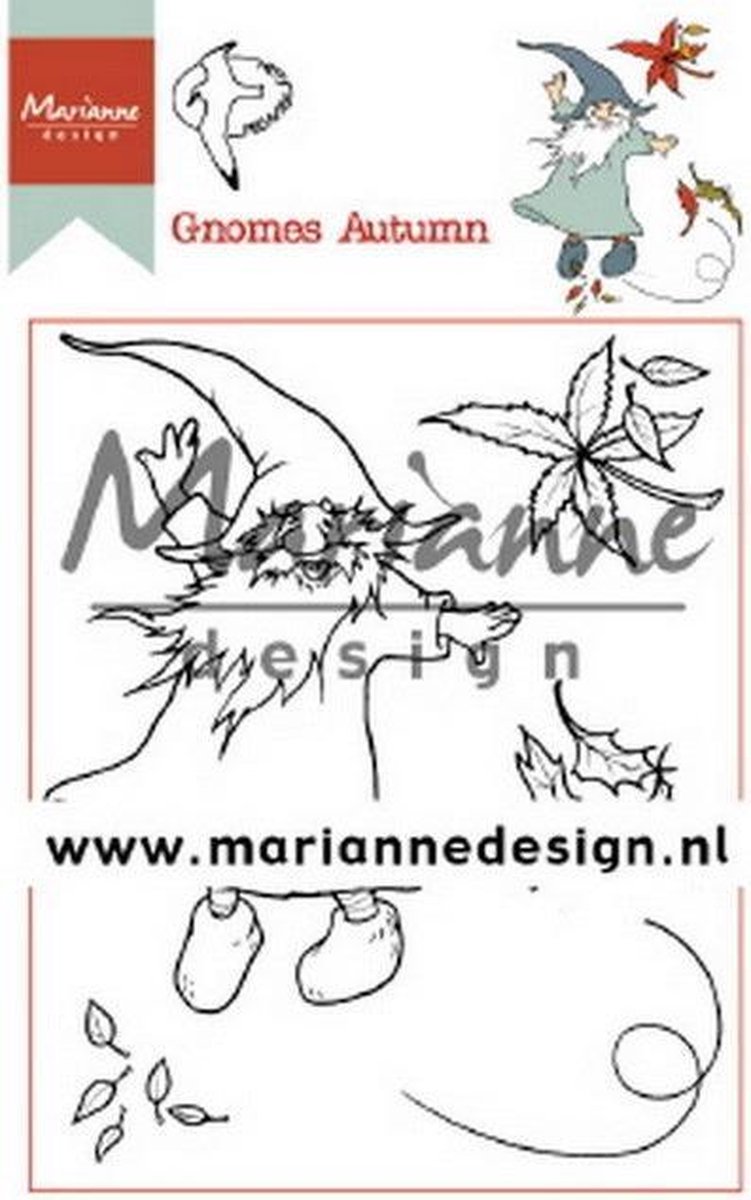 Marianne Design Clear stamps - Hettys Kabouters herfst