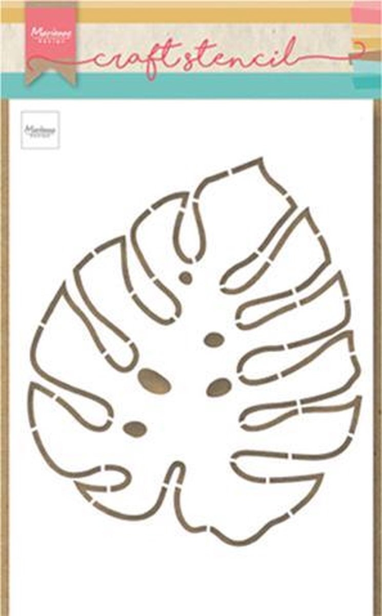   Craft stencil monstera leaf