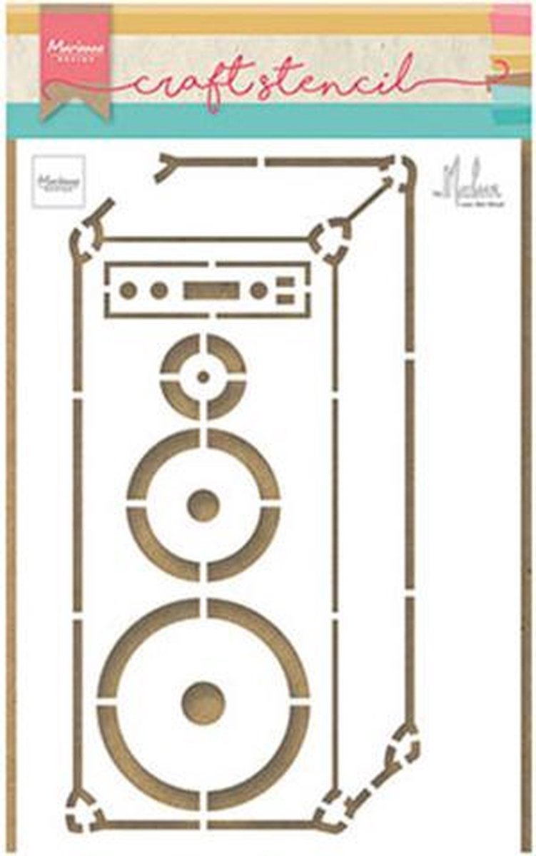   Craft stencil music speaker by Marleen