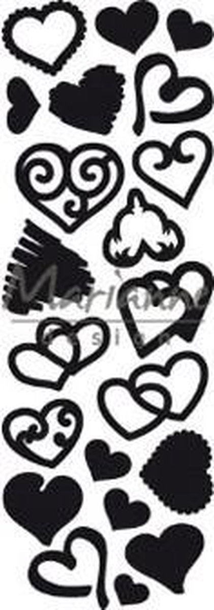   Craftables Snijmallen - schattige Harten