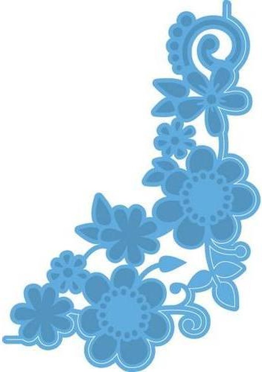   Creatable Mal Bloemen hoek LR0428