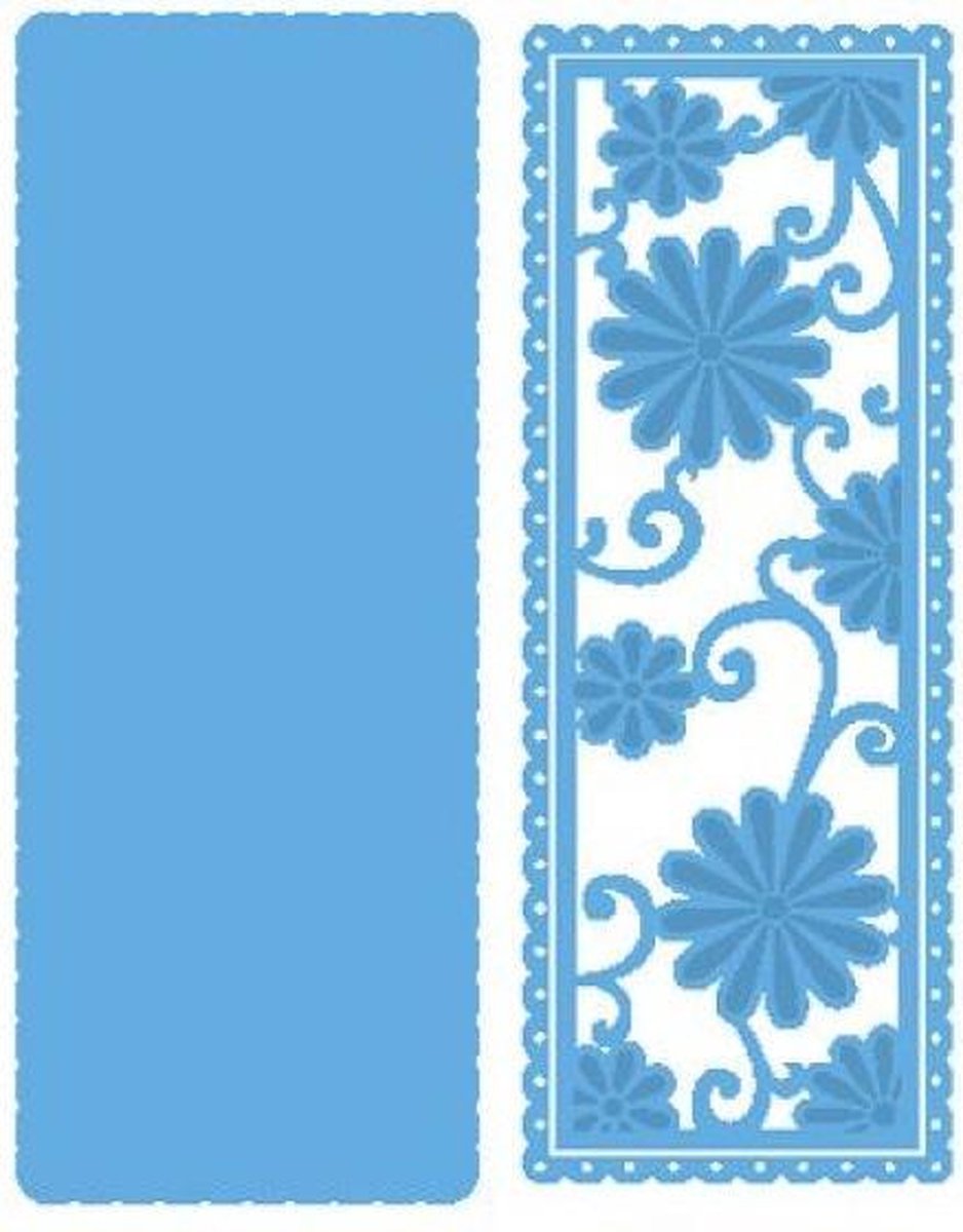 Marianne Design Creatables snij en embosstencil - Anjas Bloem Rechthoek