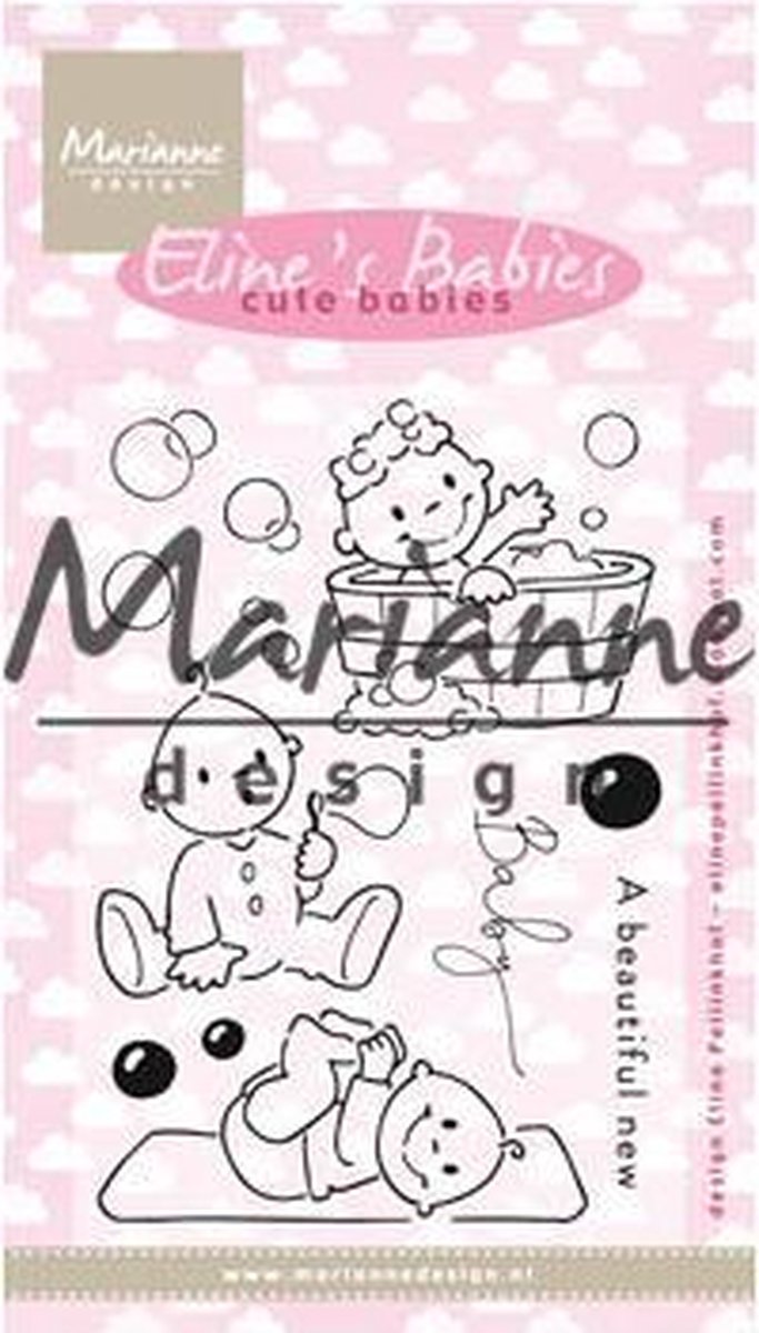 Marianne Design Elines Clear stamps - Cute babies