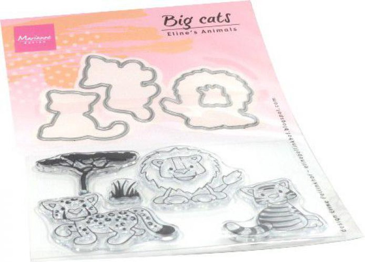 Marianne Design Elines Clear stamps - animals Big cats