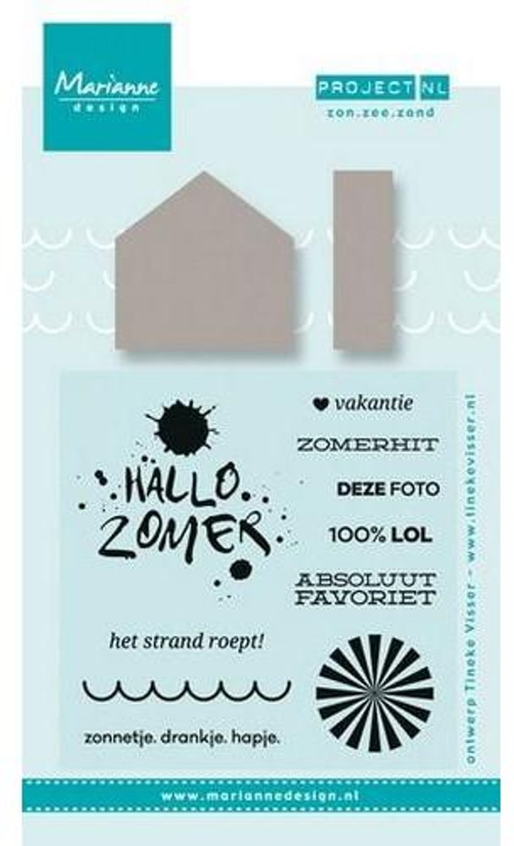 Marianne Design Stempel & Stencil Project Nederlands  Zon. zee. strand (Nederlands)