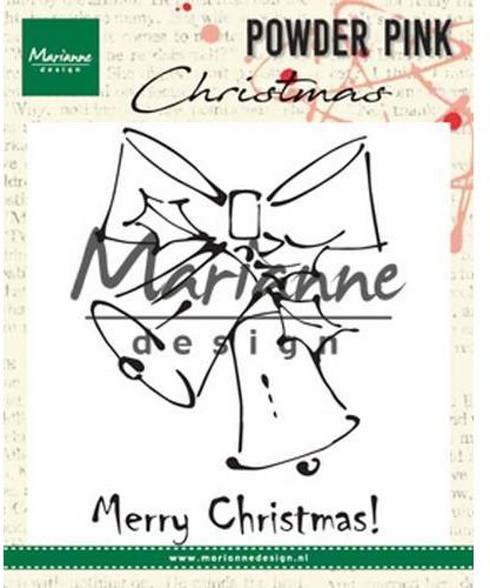   stempel Merry Christmas bells PP2810 10x12.5 centimeter