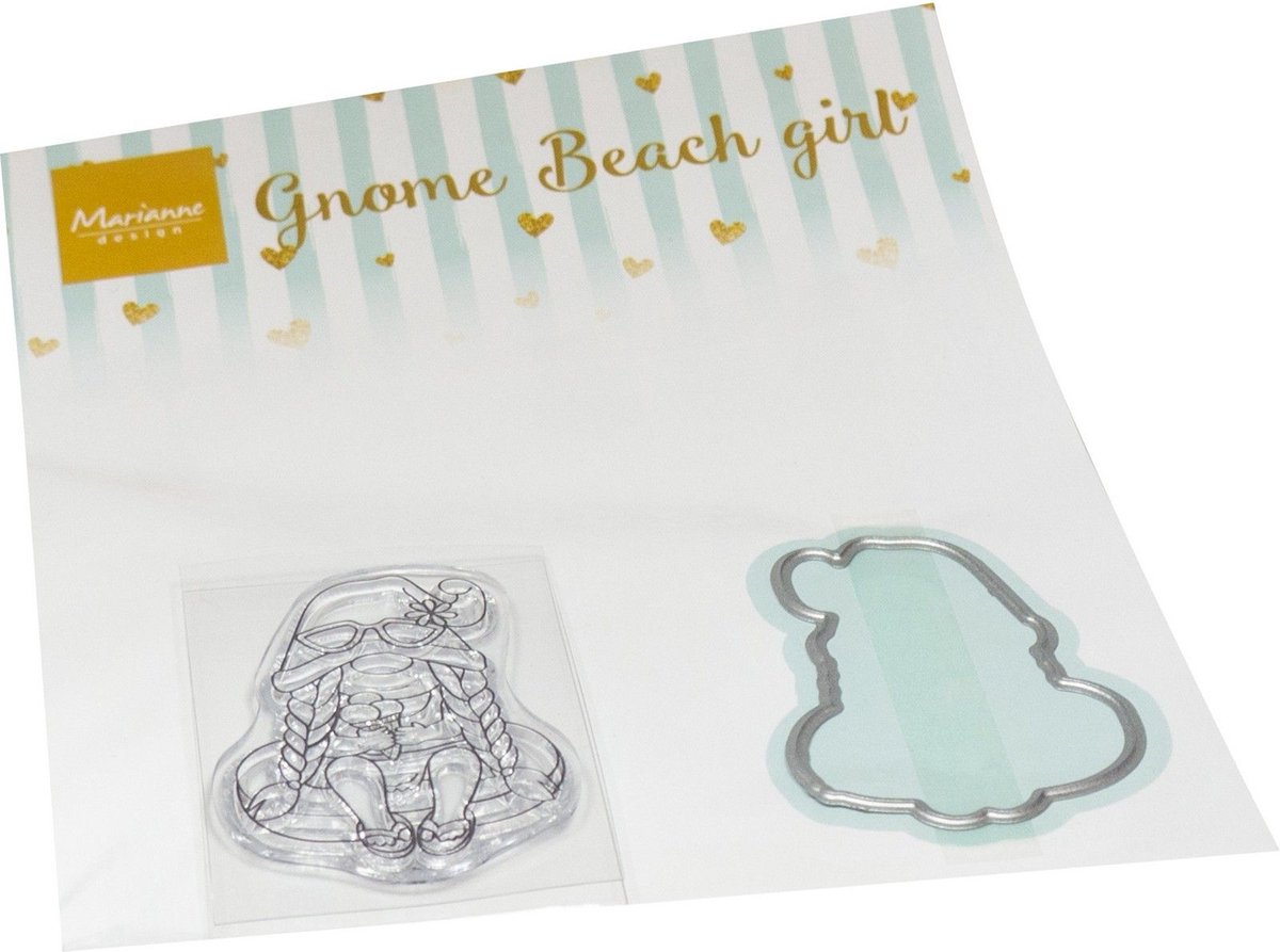 Marianne Design • Stamp & die set Gnomes Beach girl