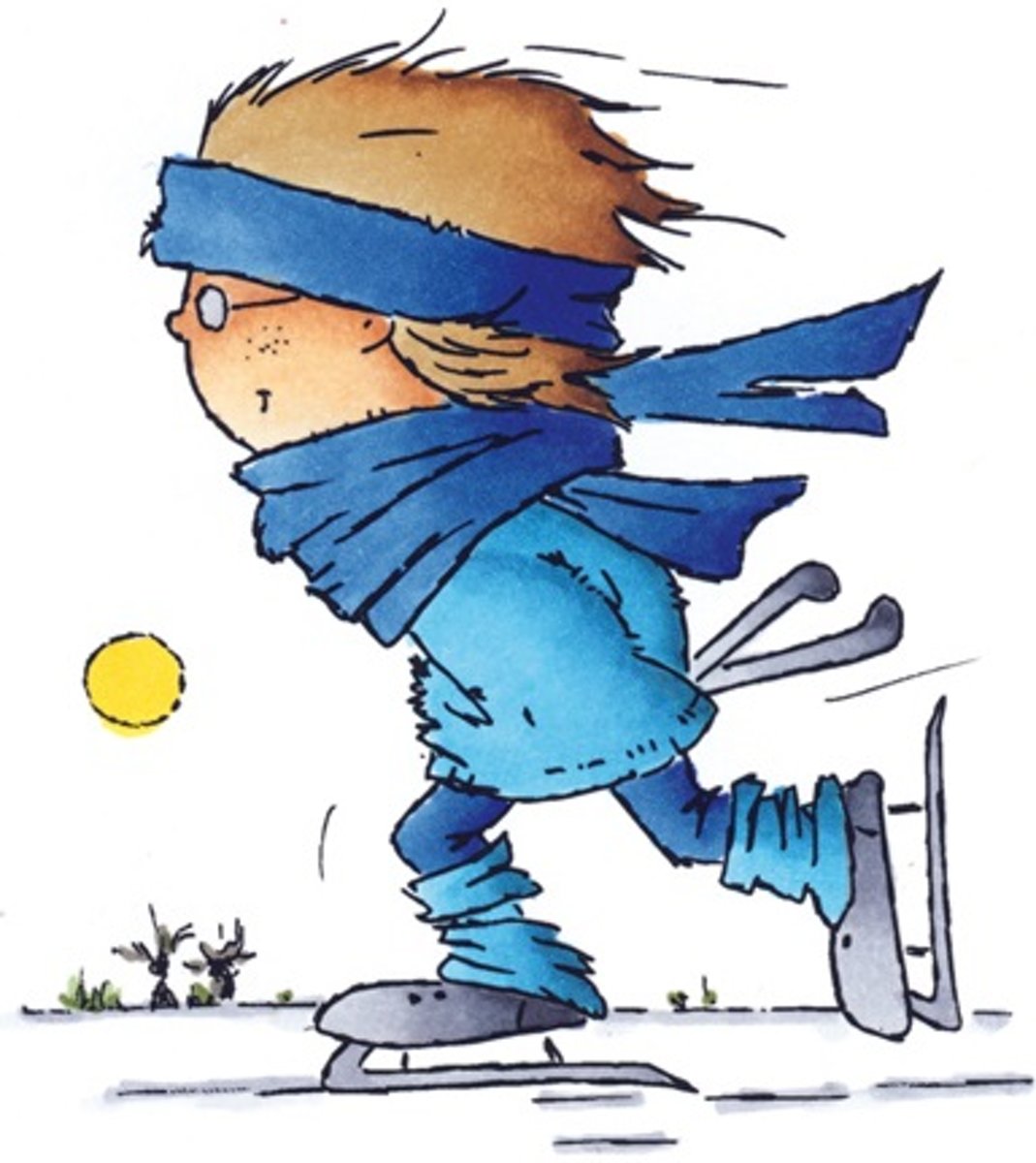 Marianne Don & Daisy Clear Stamps Ice Skating Don