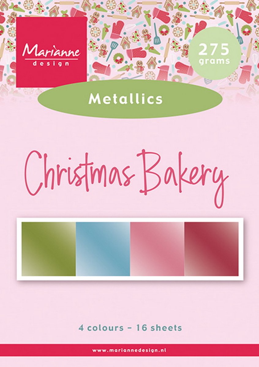 Paper Pad, Christmas Bakery by Marleen – Metallics