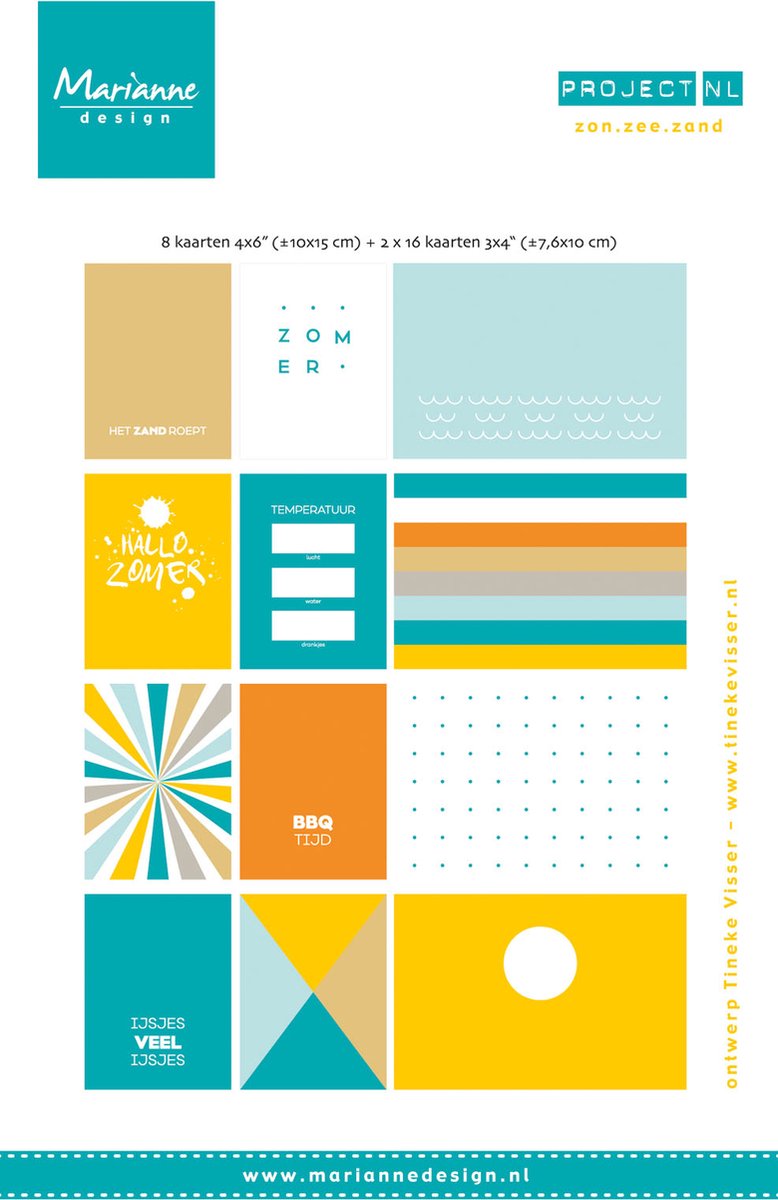 Project NL Cards- zon, zee strand