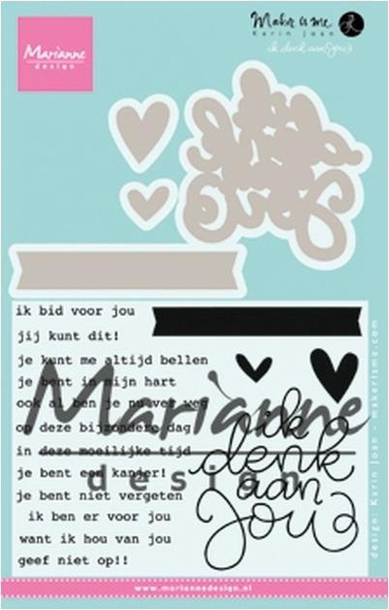 Stempel - Clear stamp - Karin Joan Kj1727 - Karins Ik denk aan jou