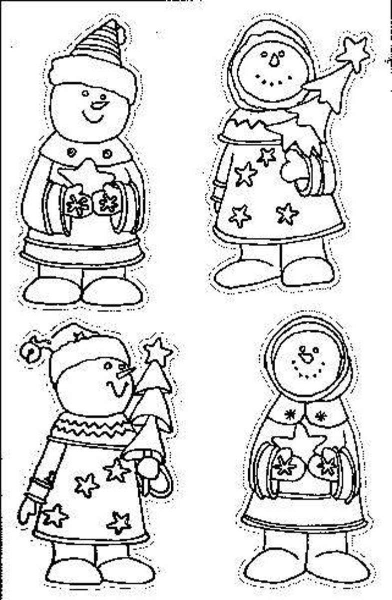 Tinys Clear Stamps Sneeuwmannen