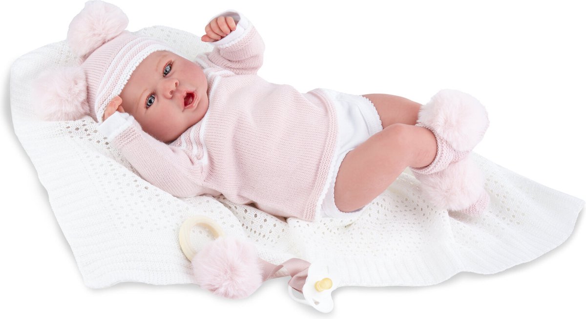 Handgeschilderde Reborn Babypop Bobbie