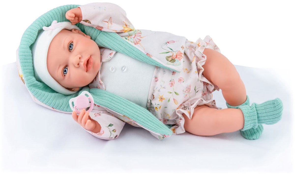 Marina - Pau pop Ane Mint Estuche 45cm - speelgoedpop multicolor.