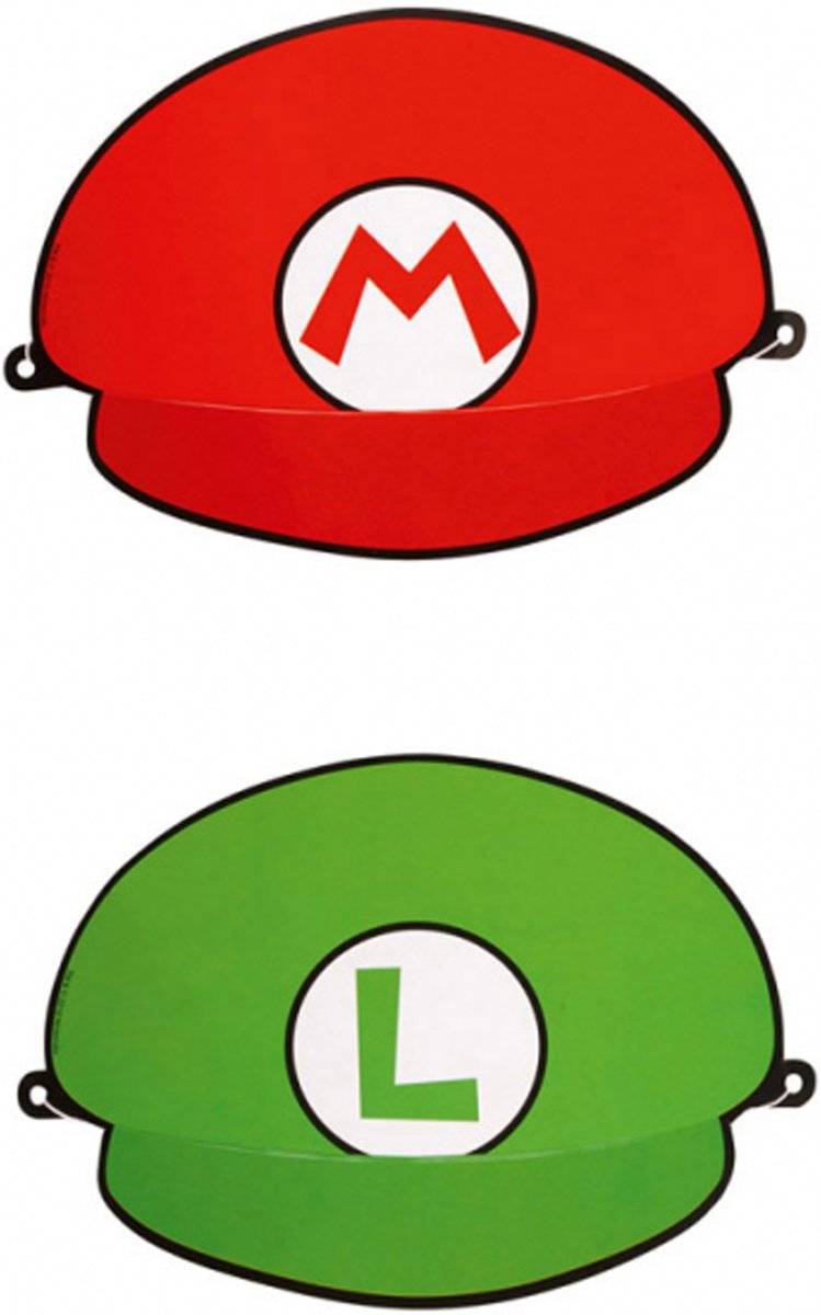 8 Super Mario™ feesthoedjes -  