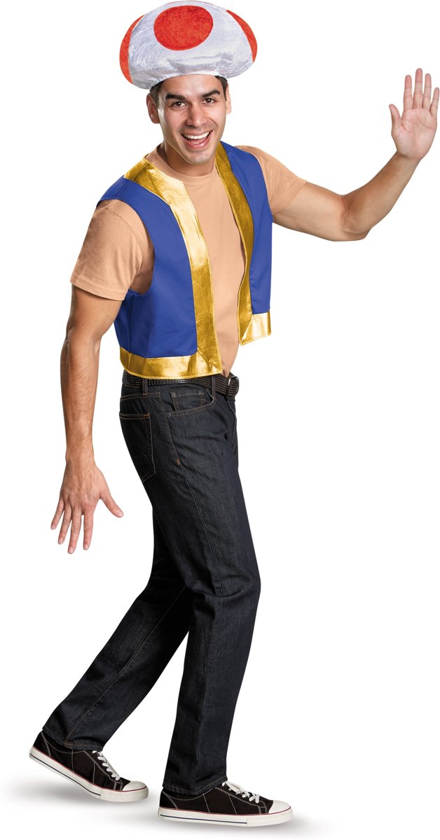 Nintendo® Toad set voor volwassenen - Verkleedattribuut