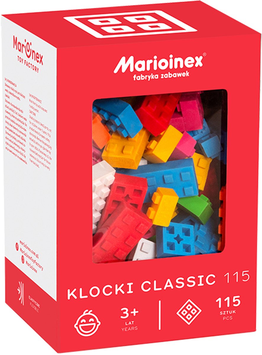 Classic blocks bouwstenen 115 stuks - Marioinex - vanaf 3 jaar