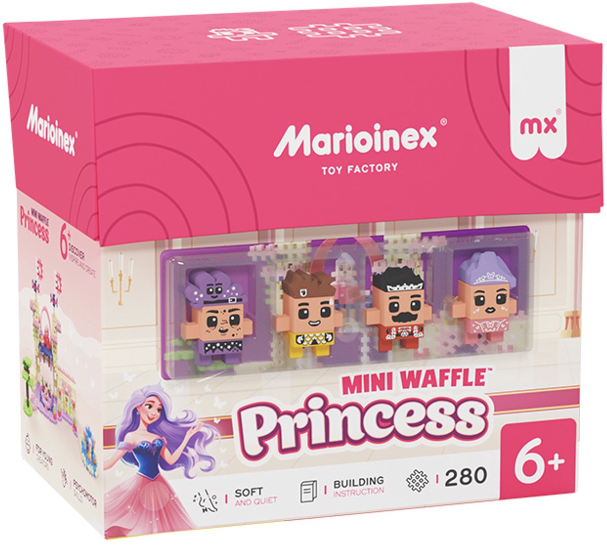 Marioinex Mini wafel blokken prinses 280 stuks