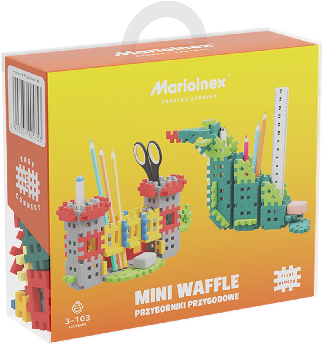 Marioinex bouwblokken Mini Waffle bureau organizer avontuur multicolor.