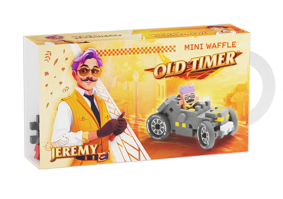 Marioinex bouwset Mini Waffle Cars Old-Timer Jeremy speelgoed.