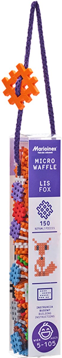 Micro wafel blokken vos 150 stuks - Marioinex - vanaf 5 jaar