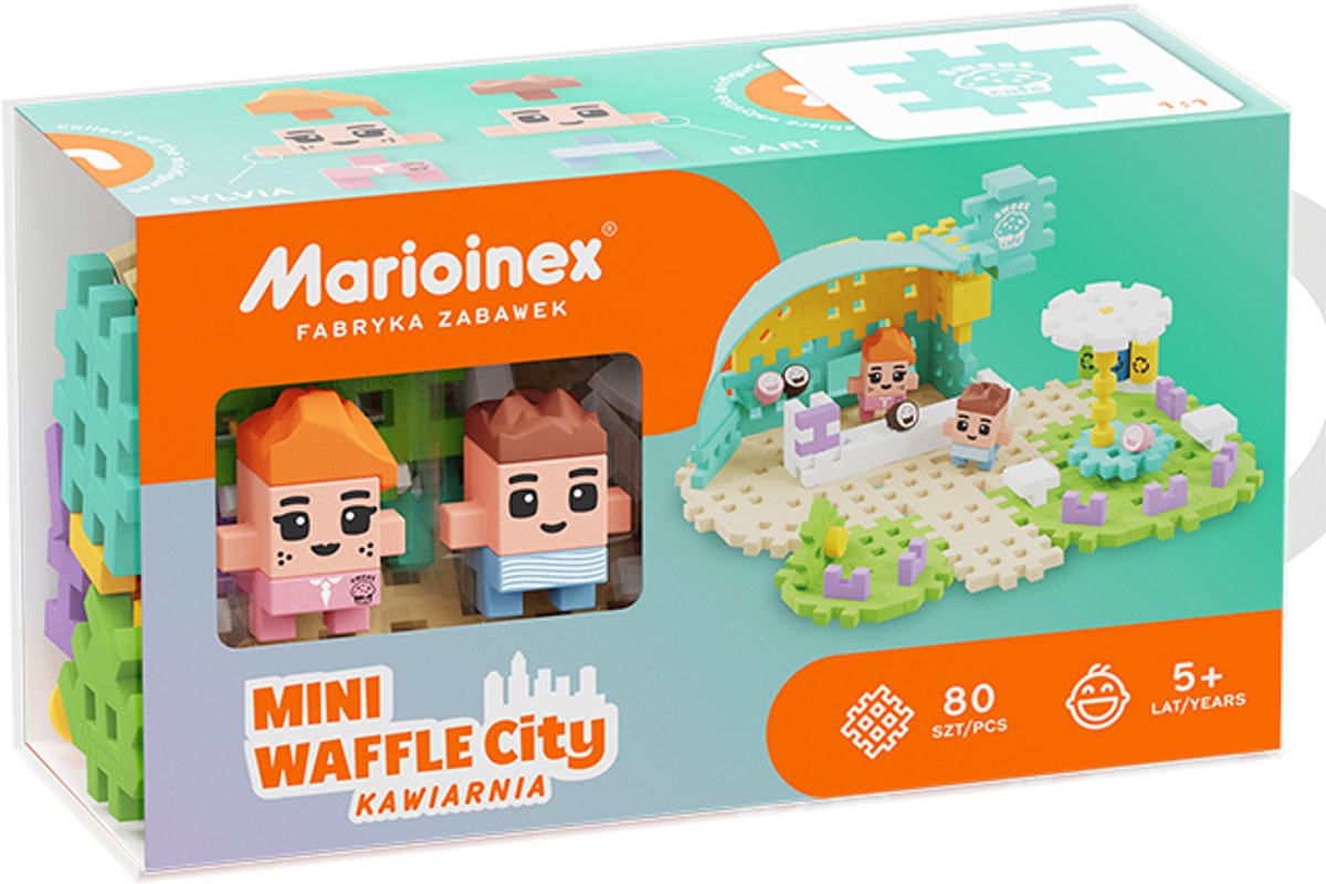 Mini wafel blokken cafe 80 stuks - Marioinex - vanaf 3 jaar