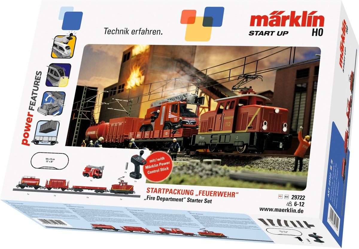 Marklin Startset Brandweer H0 / 1:87 Rood - 29722