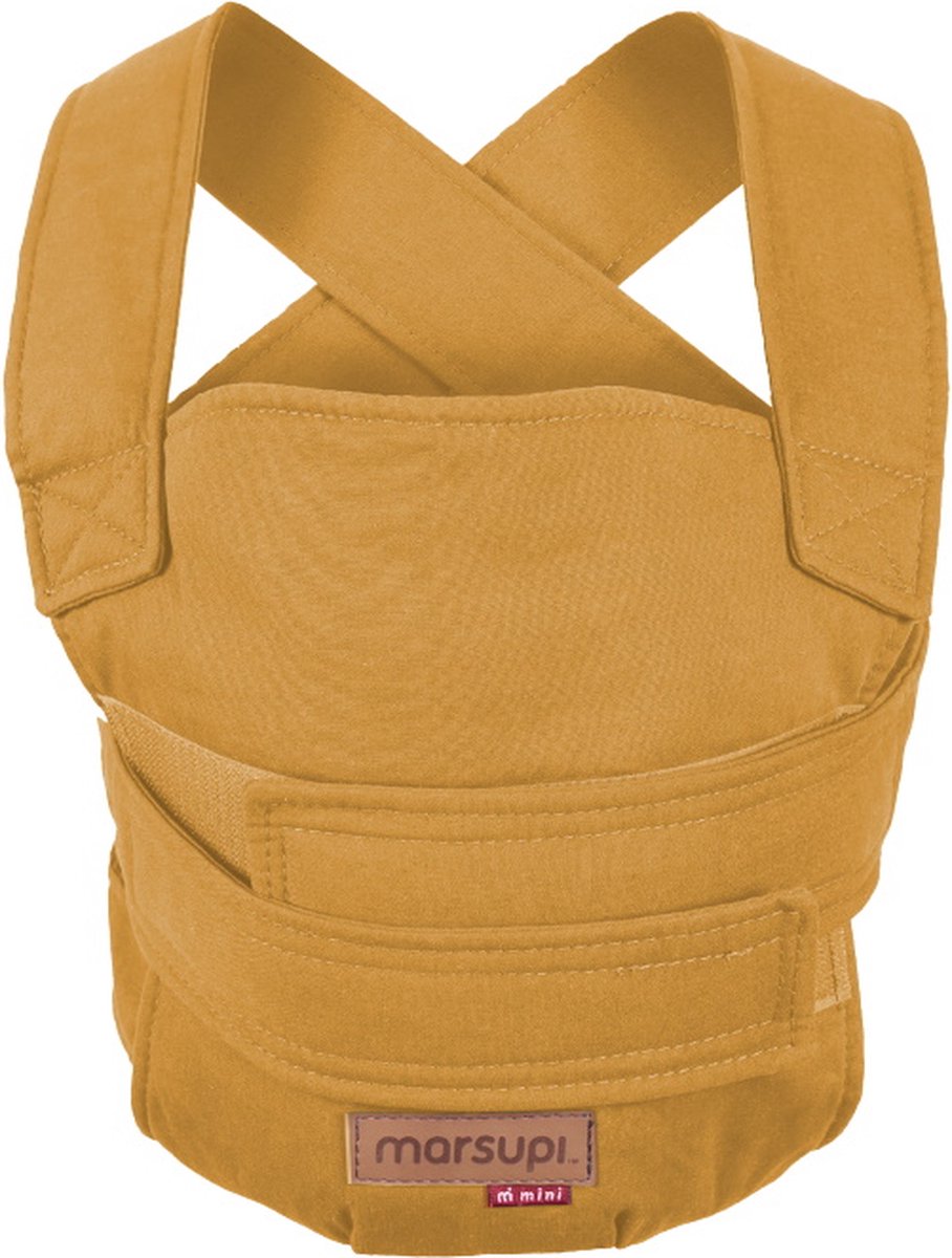   mini - Butterscotch geel - draagzak pop - poppendraagzak