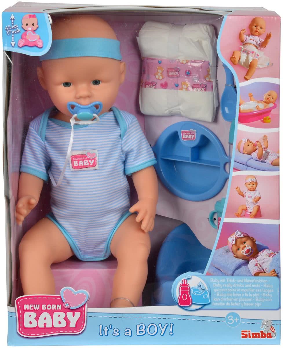 New Born Baby Verzorgingsset Jongen