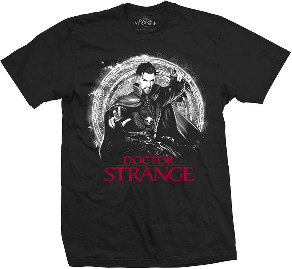 Marvel Comics - Doctor Strange Mono Pop heren unisex T-shirt zwart - XXL