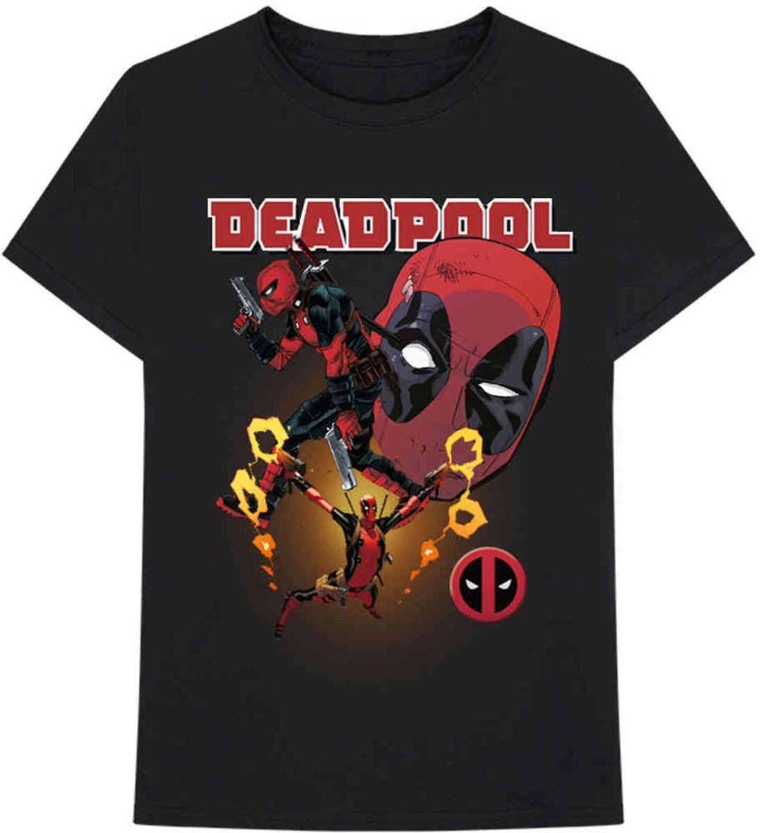 Marvel Deadpool Heren Tshirt -XL- Deadpool Collage 2 Zwart