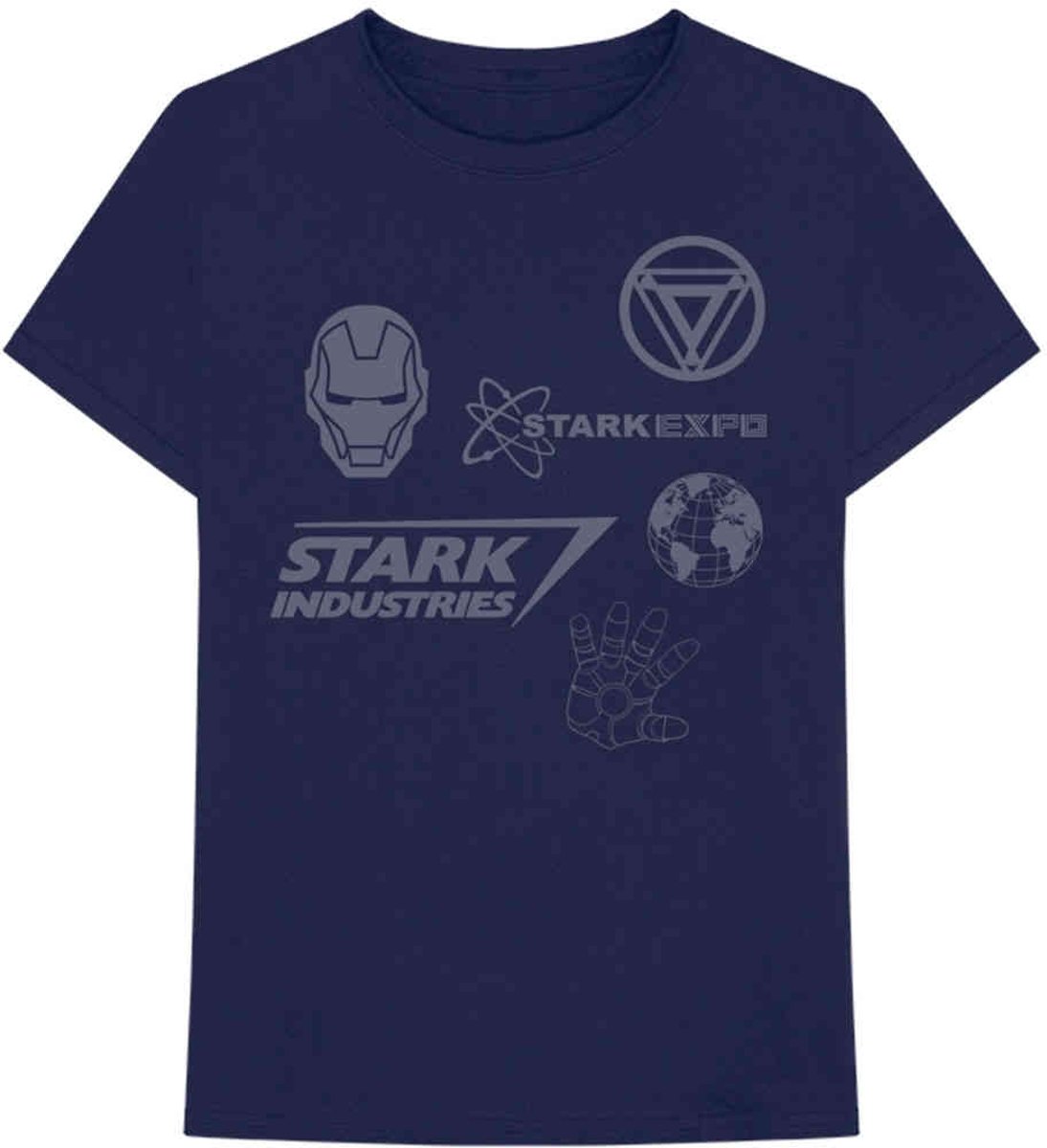 Marvel Iron Man Heren Tshirt -L- Iron Man Stark Expo Blauw