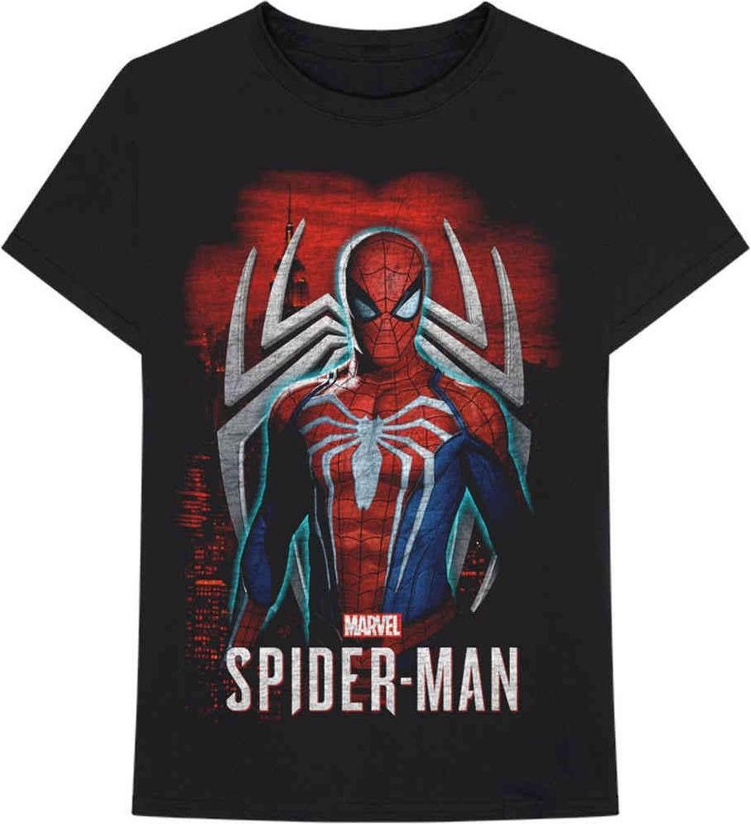 Marvel Spiderman Heren Tshirt -M- Games 1 Zwart