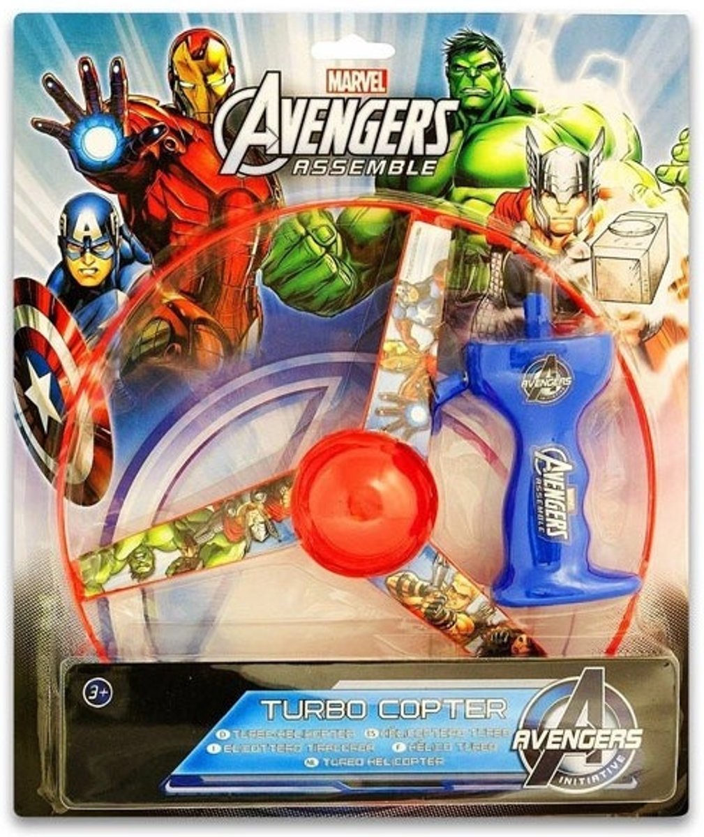 Marvel Turbocopter Avengers 25 Cm Blauw