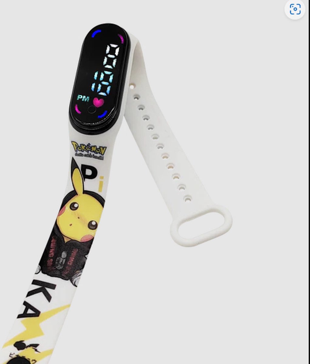 Oonk-line - Pokemon Horloge - LED Display - Pikachu - Pokemon  - Kinder Horloge - Armband - Digitaal - Waterdicht