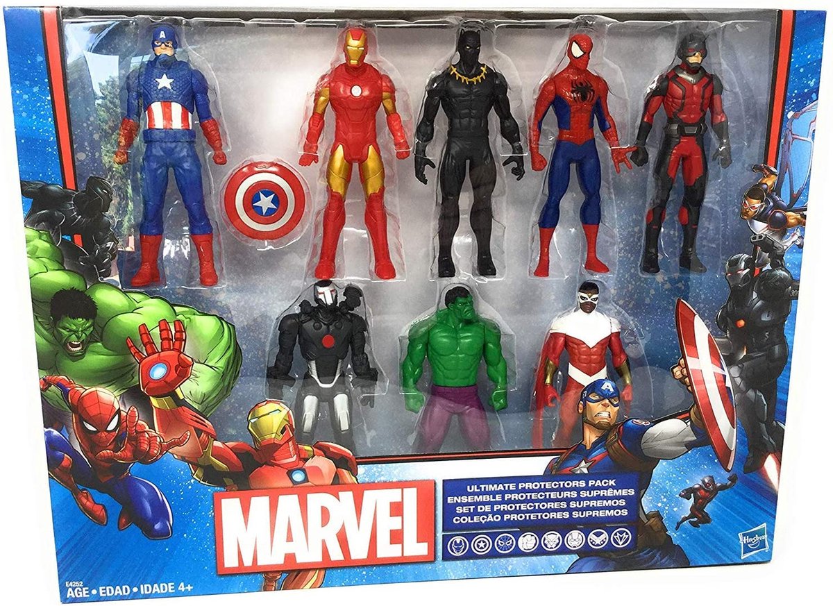 Superhelden Set 8 Stuks  - Captain America - Iron Man - Hulk - Spiderman - actie figuren - Marvel 4 Stuks Complete set- Avengers - 15 cm Groot - Cadeau Tip - Bekend - Must Have for Kids - Heroes