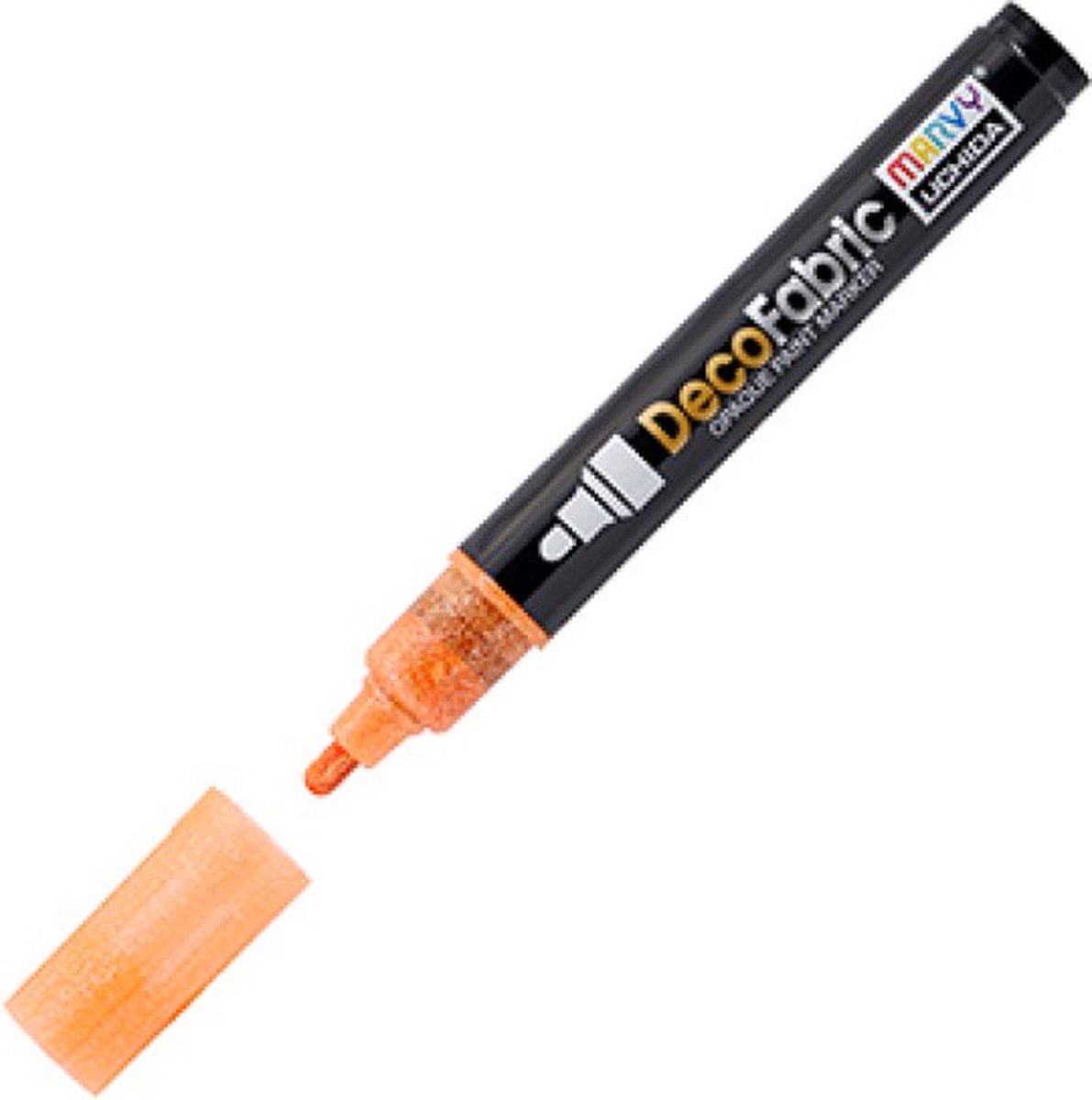 Marvy Uchida Deco Fabric Marker Glitter Orange