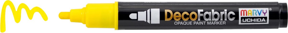 Marvy Uchida Deco Fabric Marker Yellow