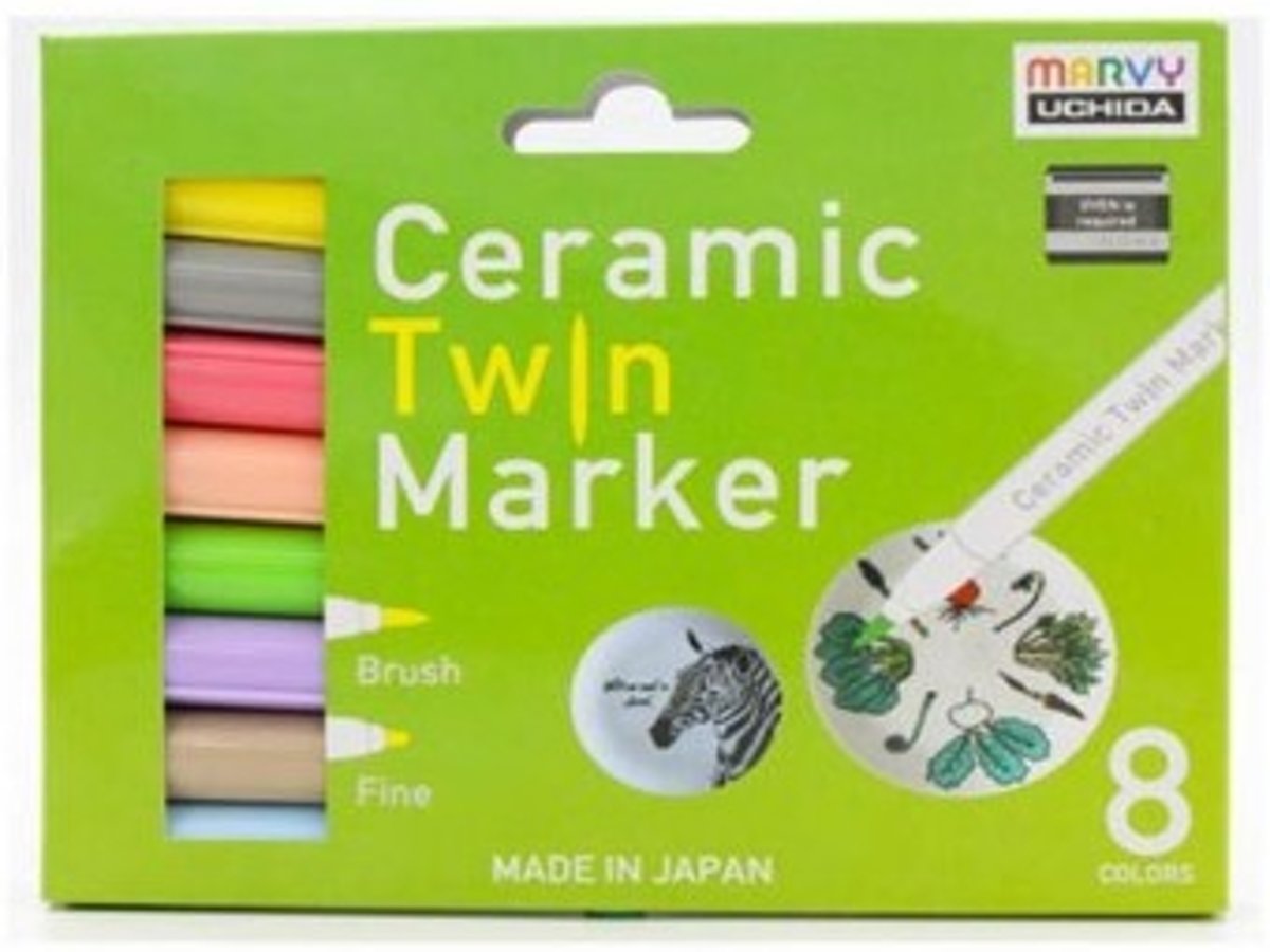 Marvy Uchida Keramiek Twin Marker Set