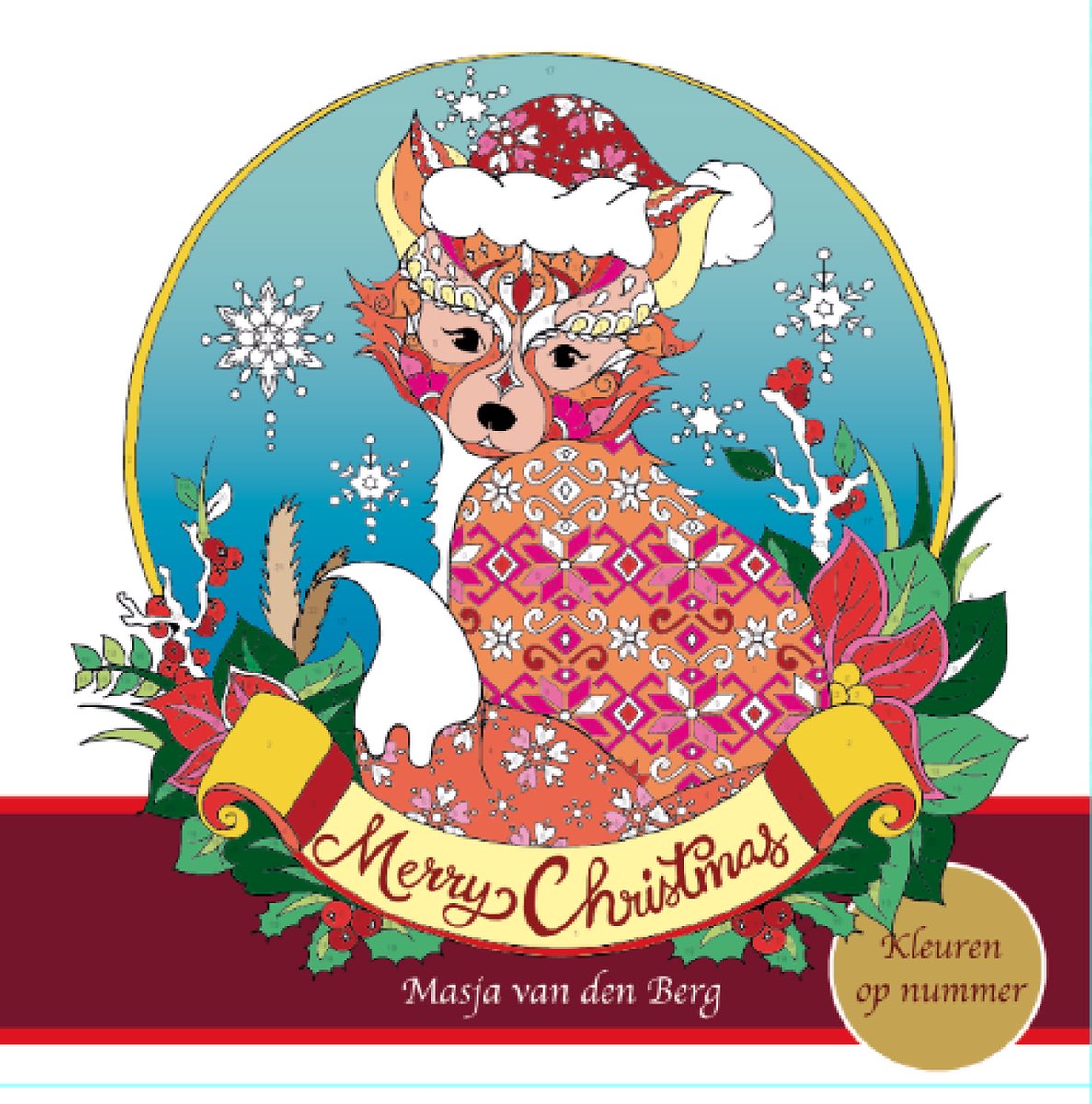 Masja van den Berg - Masjas Merry Christmas - Kleuren op nummer
