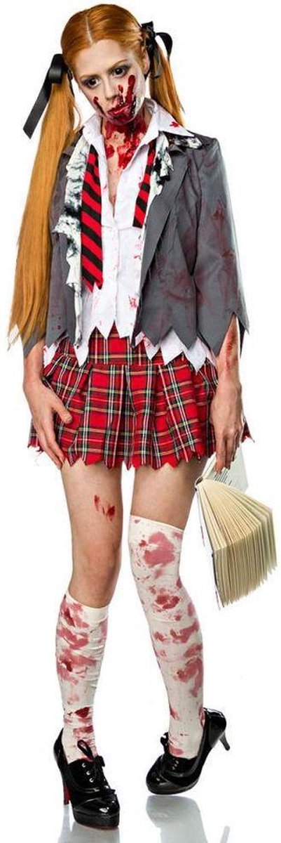 Mask Paradise Kostuum -S/M- Zombie Schoolgirl Multicolours