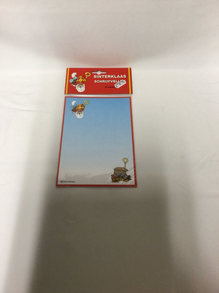 Schrijfpapier Sint En Piet S/6
