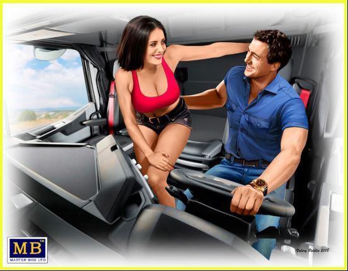 1:24 Master Box MB24062 Truckers Series, Sandy and George Plastic kit