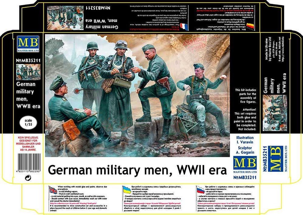 1:35 Master Box 35211 German Military Men WWII - 5 Figures