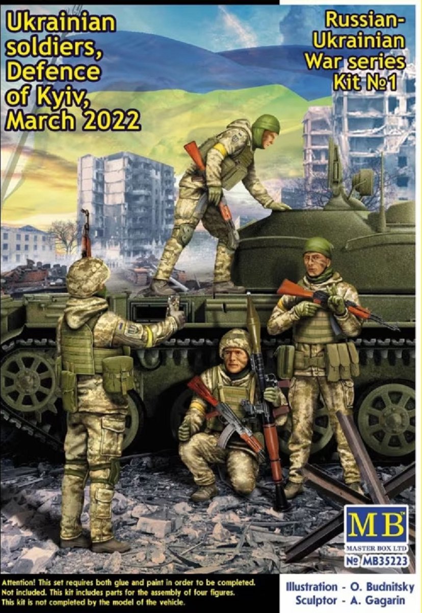 1:35 Master Box 35223 Defence of Kyiv - March 2022 - Kit no. 1 Plastic kit